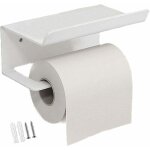 Porte papier toilette, porte - serviettes en acier inoxydable pour t�l�phone portable, support papier ...