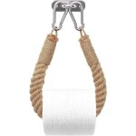 Porte - papier toilette, porte - serviette en corde de chanvre pour salle de bain et cuisine porte - ...