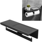 Porte papier toilette, support papier toilette mural, 304 acier inoxydable porte rouleau toilette, installatio ...