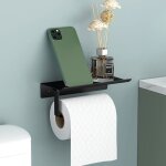 Porte - papier toilette support mural en aluminium (perfor / non perfor) porte - rouleau avec tagres ...