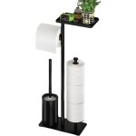 Porte - papier toilette sur pied ? support de papier toilette en mtal antirouille pour 3 rouleaux avec ...