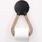 Porte - papier toilette vintage noir