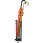 Porte - parapluie, h x d : env. 44 x 16 cm, mtal, rangement rond pour ombrelles, design moderne, noir ...