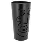 Aubry gaspard - porte - parapluie en mtal noir visage