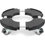 Porte plante a roulettes, r�glable � 40 - 50cm, capacit� de 200 kg chariot � roulettes pot de fleur interieur ...