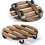 Porte plante a roulettes, rouleaux ronds pour plantes, supports de pots de fleurs � roulettes, rond, ...