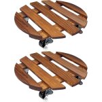 Porte plante a roulettes, supports de pots de fleurs � roulettes, support plante exterieur, plateau roulette ...