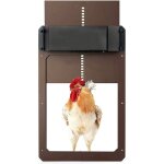 Jamais utilis�]porte de poulailler automatique, aliment� par pile, d�tection de la lumi�re, porte automatique ...