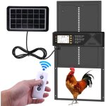 Porte poulailler automatique avec cran lcd programmable tanche, porte automatique poulailler en alliage ...
