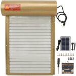 Porte poulailler automatique solaire, porte � volets roulants, porte automatique poulailler en aluminium, ...