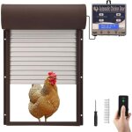Porte poulailler automatique, porte � volets roulants, porte automatique poulailler en aluminium avec ...