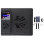 Porte de poulailler solaire ouvre - porte automatique de poulailler � �nergie solaire usb, avec jardin ...
