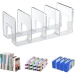 Porte - revues en acrylique � 4 emplacements pour classeurs de fichiers de bureau - �tag�re � levier ...