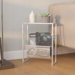 Porte - revue argent 35x15x45 cm acier, asaf10523 design in