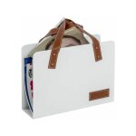 Porte - revues design  bag  38cm blanc
