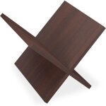 Porte - revues en noyer, porte - journaux x - design, style moderne, support en forme de v pour salon, ...