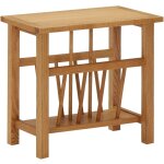 Porte revues petit meuble de salon bout de canap� 45 x 27 x 42 cm bois de ch�ne dec032578