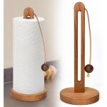Porte - rouleau d'essuie - tout, porte - rouleau de cuisine bois, support en bois pour rouleau de sopalin, ...