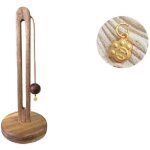 Porte - rouleau d'essuie - tout debout en bois d'acacia , support pour rouleaux standard et de taille ...