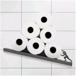 Porte - rouleau de papier toilette en acier inoxydable support creatif de rangement de mouchoirs de salle ...