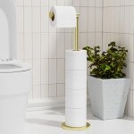 Porte - rouleau de papier toilette autonome pliable en acier inoxydable pour salle de bain, support anti ...