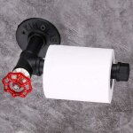 Porte - rouleau de papier toilette r�tro industriel � fixation murale, porte - serviette, peignoir, accessoire ...