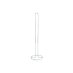 Porte rouleau papier wc sur pied acier gris msv