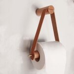 Porte - rouleau vintage en bois mural, support derouleur porte papier toilette pour porte rouleau de ...