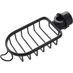 Porte - savon de douche tlescopique en aluminium noir 18 x 10, 5 x 4, 5 cm 1 pice sans perage porte ...