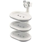 Porte - savon de douche � trois niveaux, porte - shampoing rotatif, porte - savon mural auto - drainant, ...