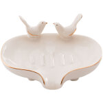 Porte - savon en forme d'oiseau, porte - savon en c�ramique pour salle de bain, bac � savon auto - drainant ...