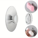 Porte - savon mural 2 pi�ces, porte - savon � ventouse magn�tique en acier inoxydable, �tag�re � savon ...
