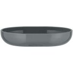 Porte savon posa, support savon, plastique sans bpa, 12x2, 5x9 cm, gris - chrom�