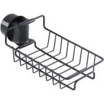 Porte savon sans per�age, 2x porte inox, serviteur de douche, etagere, noir, porte savon barre douche ...