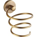 Porte sche - cheveux en laiton bross, support rangement classique fixation murale, style europen pour ...