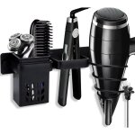 Porte sche cheveux, support de lisseur avec range - cbles, support seche cheveux sans percage, support ...