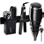 Porte s�che cheveux, support de lisseur avec range - c�bles, support seche cheveux sans percage, support ...