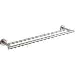 Lafomukea - porte - serviettes double porte serviette salle de bain acier inoxydable sus 304 barre porte ...
