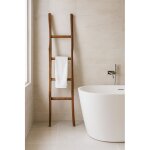 Porte - serviettes �chelle bois moderne salle de bain sol mur � mur d�coratif �chelle porte - serviettes ...