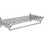 Porte - serviettes etendoir extensible mural en acier inoxydable 5 rails de suspension pour salle de ...
