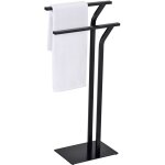 Porte - serviettes levio, en m�tal laqu� noir