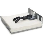 Porte - serviettes en mtal argent avec pince, style loft moderne, pour la table