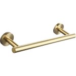 Porte serviette mural inox barre serviette 23 cm pour salle de bain et cuisine, or bross� z - v - d