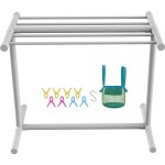 Mophorn - porte - serviettes de piscine  5 barres en pvc pour extrieur, en forme de t, blanc, organiseur ...