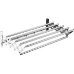 Porte - serviettes r�tractable en acier inoxydable de 70 cm, �tendoir � linge de balcon sans perforation, ...