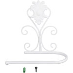 Porte - serviette, porte - rouleau de cuisine blanc sans per�age - support pour rouleau � g�teau