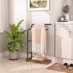 Porte - serviettes sur pied, porte serviettes à 2 barres, porte - serviettes de bain, support salle de ... Porte - serviettes sur pied, porte serviettes à 2 barres, porte - serviettes de bain, support salle de ...