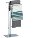 Relaxdays - porte - serviettes sur pied 2 bras support chromé hxlxp: 78 x 46 x 20 cm, argenté Relaxdays - porte - serviettes sur pied 2 bras support chromé hxlxp: 78 x 46 x 20 cm, argenté