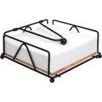 Porte serviette table plat en m�tal noir - distributeur serviette papier avec barre lest�e - cadre en ...