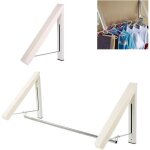 Porte - serviettes t�lescopique dissimul�, �tendoir � linge r�glable et pliable, perche � linge d'ext�rieur, ...